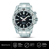 New Jam Tangan Pria Seiko Sportura Kinetic Quartz Diver Stainless