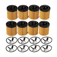 8PCS for KIA K3 Rio 1.6L for Hyundai Elantra 1.5L Oil Filter Assy with Seals 26350-2M000 263502M000 