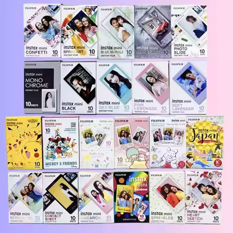 10/30/50 Sheets Exposures Papers Color Design Fujifilm Instax Mini Film for Fuji Instax mini 12 Film