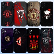 GS6 Manchester United FC for Realme 3 5 6 7 8 Pro 5i 5s Q 6i 7i TPU soft black silicone casing