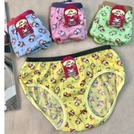 6 Pcs... CELANA DALAM ANAK PEREMPUAN MEREK GOLDENNICK kode 057/CD ANAK WANITA MOTIF LUCU