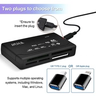 Reader Card Stick USB Type-C Memory IP Data For TF/SD/CF/XD/MS/M2 6 In 1 Card Line