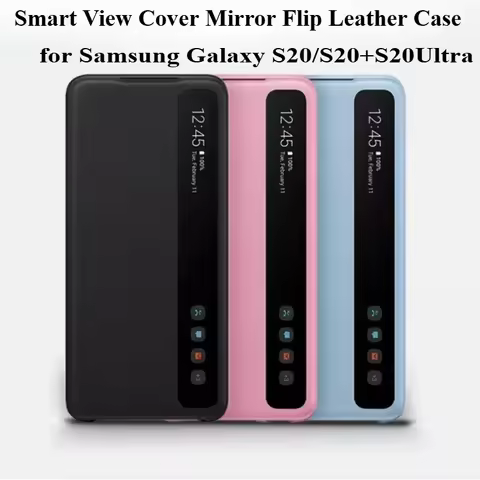 Smart View Cover Mirror Flip Leather Case for Samsung Galaxy S20/S20+S20Ultra
