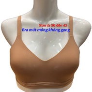 Big size molded rubber bra 894 cup b breast lift anti-sagging no visible edges size 36-size 42