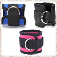 M0(KWSQ) Adjustable D-Ring Ankle Strap Buckle Body Building Resistance Band Gym Multi Thigh Leg Ankl