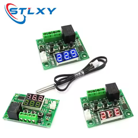 W1209 DC 5V 12V Температура отопления охлаждения Термостат Температурный контроль Переключатель Регу
