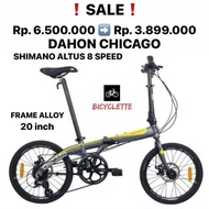 READY SEPEDA LIPAT DAHON ION CHICAGO 20 INCH SHIMANO ALTUS 8 SPEED