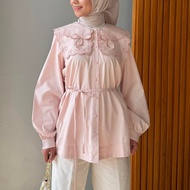 COQUETTE COTTON BLOUSE EMBROIDERY CHIC