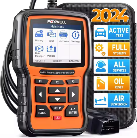 FOXWELL NT510 Elite for MERCEDES BENZ Full System OBD2 Diagnostic Reset Scanner Bi-Directional Diagn