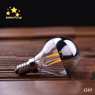 BOLONI12 LED Light Bulb, 4W semi-plated Crystal Light Bulb, 2023 Candle Incandescent E12/E14/E26/E27