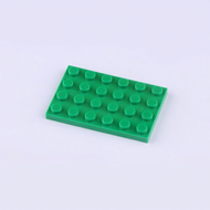 Baseboard for Small Particles Building Blocks 4x6 Low Base 10 Pieces