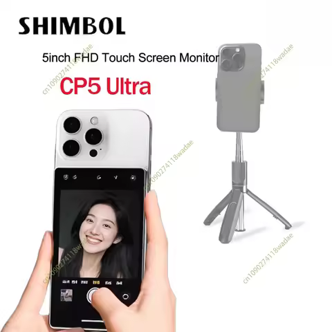 SHIMBOL CP5 Ultra Touchscreen Zoom Selfie Monitor Screen Rear Camera Selfie Monitor for IPhone 17 16