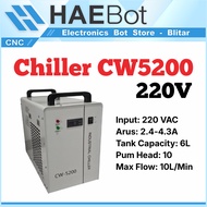 MESIN [HAEBOT] Chiller Chiler CW5200 220V HYCNC CNC Laser CO2 Industrial Water Cooling Cutting Machi