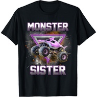 Monster Truck Sister Shark Monster Truck Are My Jam Truck T-Shirt