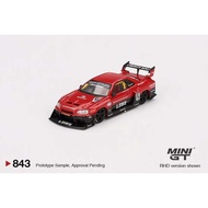 MINI GT 843 Nissan LB-ER34 Super Silhouette SKYLINE Red/Black