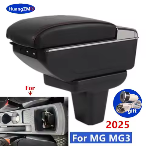For MG MG3 MG 3 Armrest box For MG MG3 2025 Car Armrest box Center Storage box Interior Retrofit Car