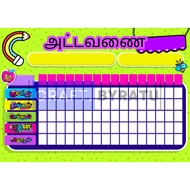 [TAMIL] Jadual Waktu Kelas Boleh Ubah | Jadual Waktu Sekolah Boleh Ubah | Jadual Sekolah Jadual Kela