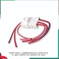 Spull Socket Ecu Connection/ Ecm/ Acg N - Max/ Aerox 150/ Aerox 155/ Lexi/