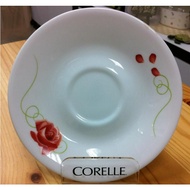 Corelle 506 RST Rosetta Saucer Cup Vitrelle Glass Coaster