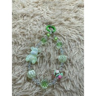 Keychain Siap yg Warna Hijau 68 boleh gantung kt bag, key, phone - LIVE
