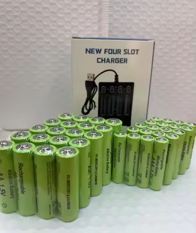 AA +AAA Battery New 1.5VRechargeableBattery AA3800MAH AAA3000 with USBCharger forFlashlightorelectro