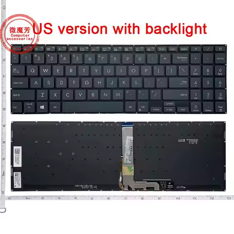 NEW Backlight US Laptop Keyboard for ASUS ZenBook Pro 15 UX535 UX535L UX535LH UX535LI UX535Q UX535QE
