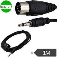 Big din 7Pin to DC3.5mm Male Computer TV Mobile Phone MP3 Audio Cable DIN7P Data Cable