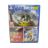 PS4 Horizon Zero Dawn + Drive Club + Ratchet & Clank (R3) + 3 Month Psn Plus