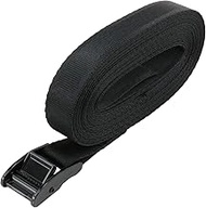 E-Value BT-256(BK) Cam Buckle Loading Belt, Black, 1.0 in x 19.7 ft (25 mm x 6 m)