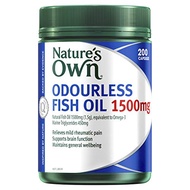 Nature's Own Omega 3 High Strength Odourless Fish Oil 1500 MG X 200 Caps