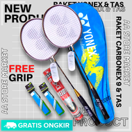 ( GLOSIR ) RAKET YONEX CARBONEX 9 PAKET KOMPLIT BULU TANGKIS ANAK - RAKET BADMINTON ANAK - RAKET PEM