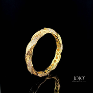 V593 Vòng tay nữ xoắn thiết kế kim tiền trẻ trung sang trọng JOJO