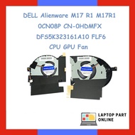 Laptop GPU Cooling Fan for DELL Alienware M17 R1 M17R1 0CN08P CN-0HDMFX DFS5K323161A10 FLF6 FLF5 CPU