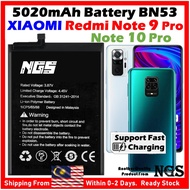 ORl NGS Brand 5020mAh Battery BN53 Compatible For XIAOMI Redmi Note 9 Pro XIAOMI Redmi Note 10 Pro w