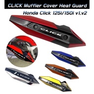 Auto parts✌Honda Click V2/V3150i/125i Heat Guard/ Muffler protector/ Double Color New Click Muffler