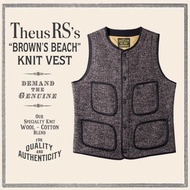GRND Pepper Salt Tweed French Round Neck Multi-pocket Vest