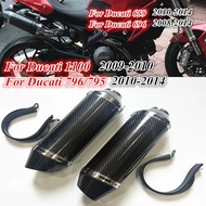 For Ducati Monster 659 696 795 1100 Hypermotard 796 2008-2014 motorcycle carbon fiber exhaust pipe w