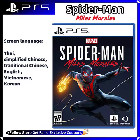 Sony Genuine Licensed Marvel's Spider Man Miles Morales Playstation 5 PS5 Game CD Game Card Ps5 Game