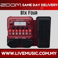 Zoom B1X FOUR Bass Multi-effects Processor with Expression Pedal (B1XFOUR/B1X-FOUR) Replacing B1xon