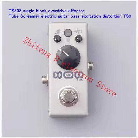TS808 single block overdrive effector, Tube Screamer electric guitar bass excitation distortion TS9