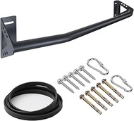 Wall Mounted Heavy Duty Pull Up Bar Doorway With Assist Band, Strength Training Pullups Bar for Door