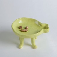 /奇怪的魚/ 手捏陶瓷慢食碗