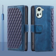 For OPPO Reno11 5G Case Leather Wallet Phone Case for OPPO Reno11 5G Case Reno 11 5G Cover Flip Coque Fundas