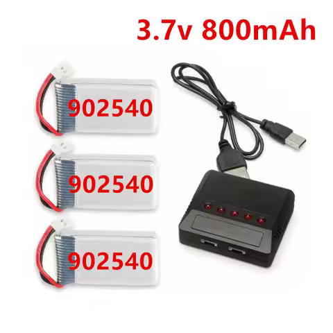 902540 Lipo Drone Battery 3.7V 800mAh 25C for Syma X5 X5C X5SC X5SW TK M68 MJX X705C SG600 RC Quadco