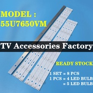 TOSHIBA 55U7650VM 55 INCH LED TV BACKLIGHT ( LAMPU TV ) 55U7650