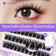【New Styles】GENIELASH Glue Free Self-Adhesive False Eyelash Eye Lash | No Glue Cluster Segmented Fal