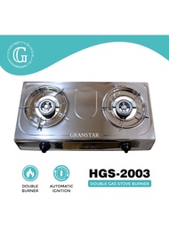 Double Burner Gas Stove Stainless Steel Kitchen Burner Gas Stove HGS 2003 (Homstar)