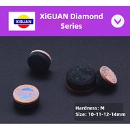 Boutique Xiguan Diamond billiard Leather head American Snooker Fancy Gun 9 11 10MM size head billiar