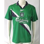 99-00 Liverpool Green Retro Short Sleeve Jersey S-XXL Adult Quick Dry Sports Soccer Jersey AAA