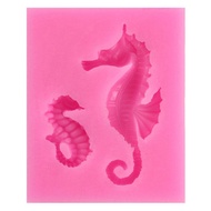 3D Horse Sea Silicone Fondant Mold Hippocampus Sugarcraft Paste Cake Mold Decor